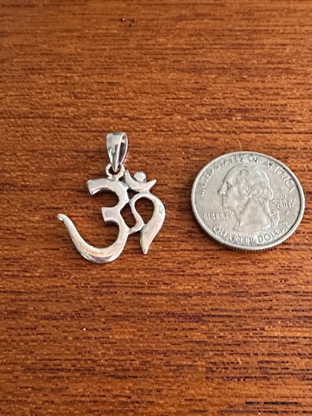Sterling Silver ohm pendant